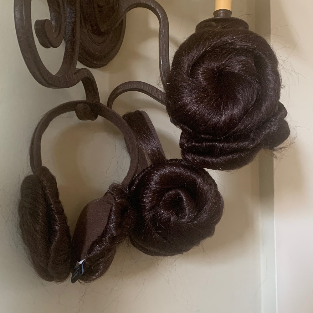 Brown, three Princess Lia headbands, Costume, Star Wars